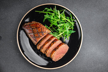 duck breast fried meat second course meat poultry tasty fresh healthy eating cooking appetizer meal...