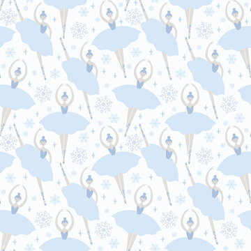 ballerina seamless repeat pattern