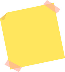 Yellow post it note