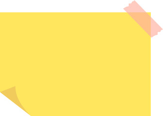Yellow post it note