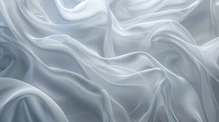 Obraz premium sleek and contemporary abstract white background with smooth lines, providing a tranquil and serene atmosphere