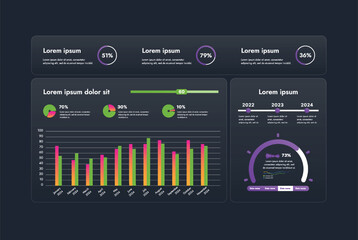 This infographic image features a modern and minimalistic design that illustrates an information process or sequence of events in a business. For presentations, websites or brochures.