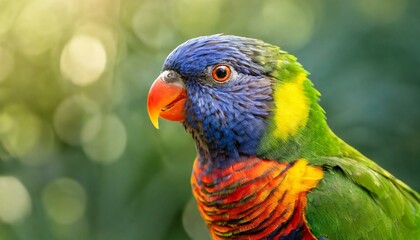 rainbow lorikeet parrot also known as (Trichoglossus haematodus) 