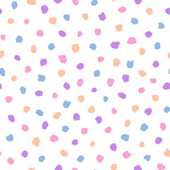 Seamless pattern with colorful ink spots