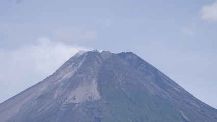 View of Mount Merapi from Nawang Jagad, Yogyakarta, Indonesia