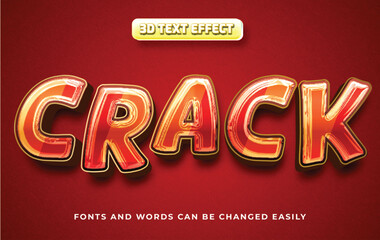 Crack 3d editable text effect style