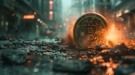 Crypto Scam, Realistic Money Chance of Survival - obrazy, fototapety, plakaty