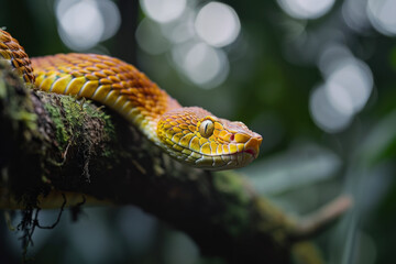 Fototapeta premium Close up of a snake in a nature