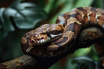 Fototapeta premium Close up of a snake in a nature