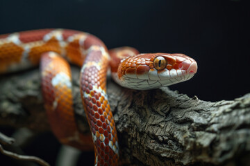 Obraz premium Close up of a snake in a nature