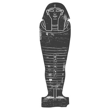recommend clip art: Silhouette ancient egypt sarcophagus black color only