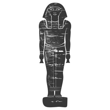 recommend clip art: Silhouette ancient egypt sarcophagus black color only