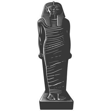 recommend clip art: Silhouette ancient egypt sarcophagus black color only