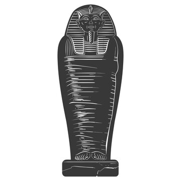 recommend clip art: Silhouette ancient egypt sarcophagus black color only