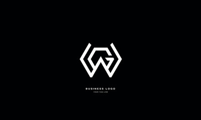 WG, GW, W, G, Abstract Letters Logo Monogram