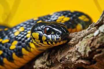 Obraz premium Close up of a snake in a nature