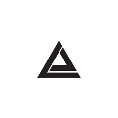 triangle logo, symbol, logo design element, icon vector, illustration,  vector, icon, abstract logo design, logo design, cl letter, cl letter logo, cl letter icon, business cl lett