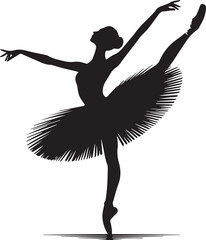 Obraz premium Ballerina Silhouettes EPS Ballerina Vector Ballerina Clipart