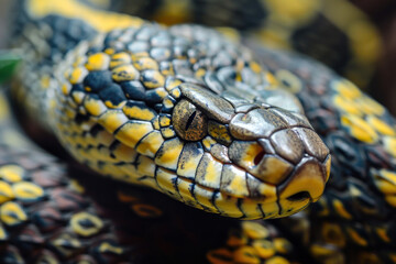 Close up of a snake in a nature