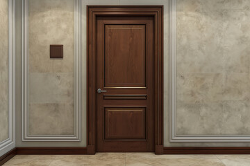 Stylish interior of modern door