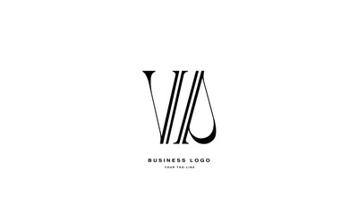 VA, AV, V, A, Abstract Letters Logo Monogram
