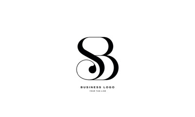 SB, BS, S, B, Abstract Letters Logo Monogram
