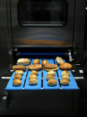 maquina industrial de elaboración de panes para hamburguesa