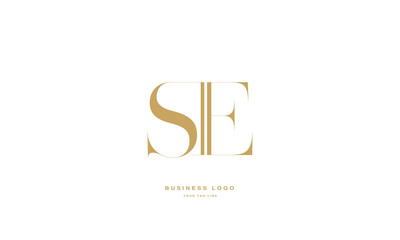 SE, ES, S, E, Abstract Letters Logo Monogram