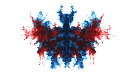 Rorschach test - a psychodiagnostic test for personality research. Generative AI - obrazy, fototapety, plakaty