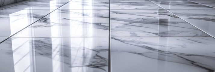Modern marble floor tiles with high gloss finish, abstract background.
