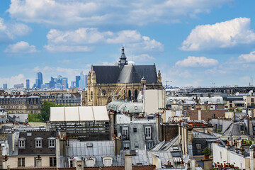 Paris aerial view. Paris, France.