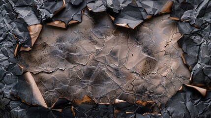 Burnt ancient paper texture frame concept wallpaper background