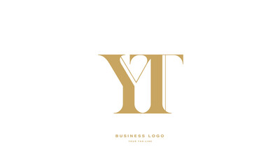 YT, TY, Y, T, Abstract Letters Logo Monogram