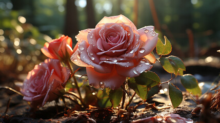 Dans un jardin secret, une fleur rare éclose, révélant un amour perdu depuis longtemps.