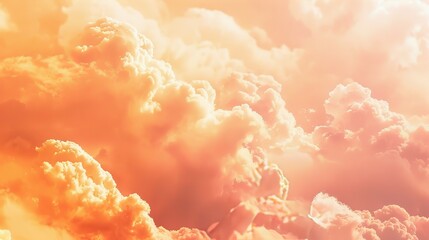 Dramatic orange pink clouds scene backgrounds
