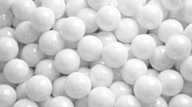 Many white colored balls background © Ibad