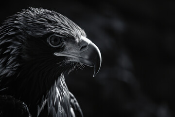 close up Portrait of a American bald eagle