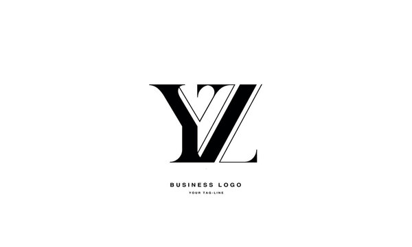 YZ, ZY, Abstract Letters Logo Monogram