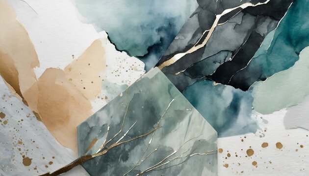 Image vectorielle arri&egrave;re-plan art &agrave; l'aquarelle. Vieux papier.