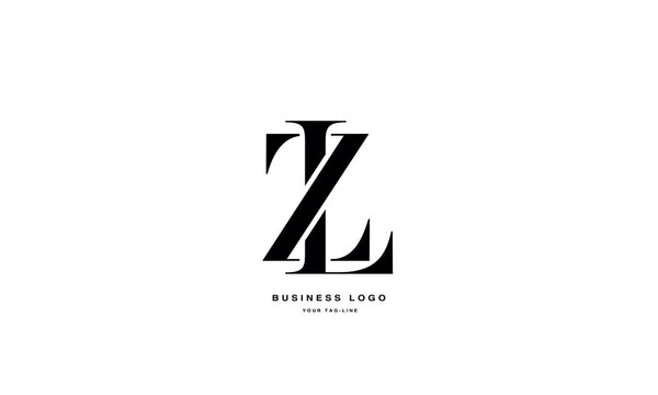 ZL, LZ, Z, L, Abstract Letters Logo monogram