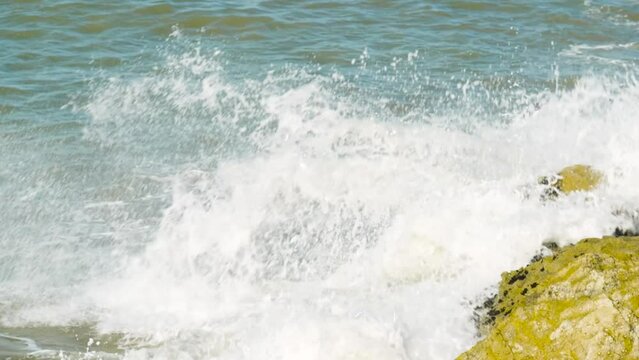 Fale rozbijające się o brzeg