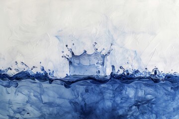 abstract water level with splashes. dynamic background element.