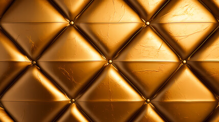 Close-up texture of diamond-shaped stitched genuine leather