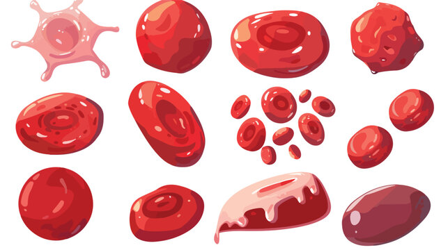 Blood Cells Medicine Biology Medical Human Vector Illustration