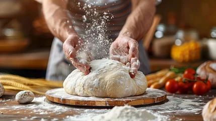 Papier Peint photo Lavable Pain bread making