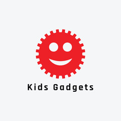 kids gadget store logo design vector