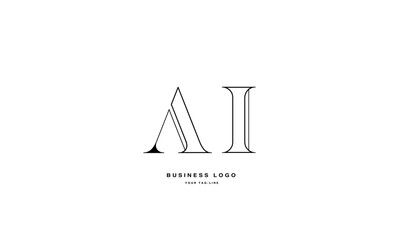 AI, IA, Abstract Letters Logo Monogram