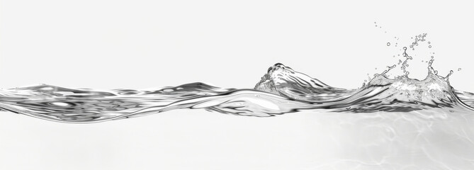 water level with with gentle waves. 