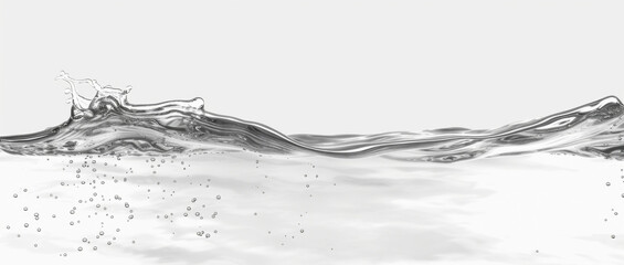 water level with with gentle waves. 