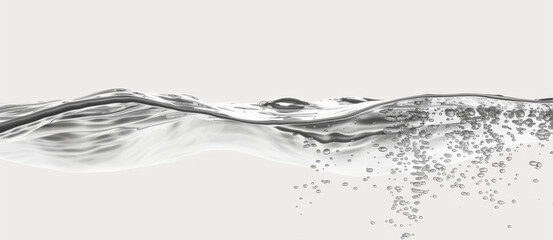 water level with with gentle waves. 